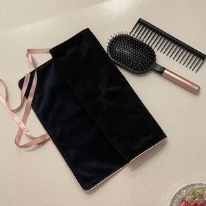 Dyson Haircomb & Paddle Brush with a velvet case holder